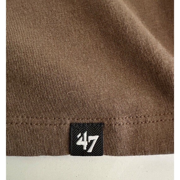 Cleveland Browns ‘47 Brand Mens Size Large Brown T-Shirt - Picture 6 of 7